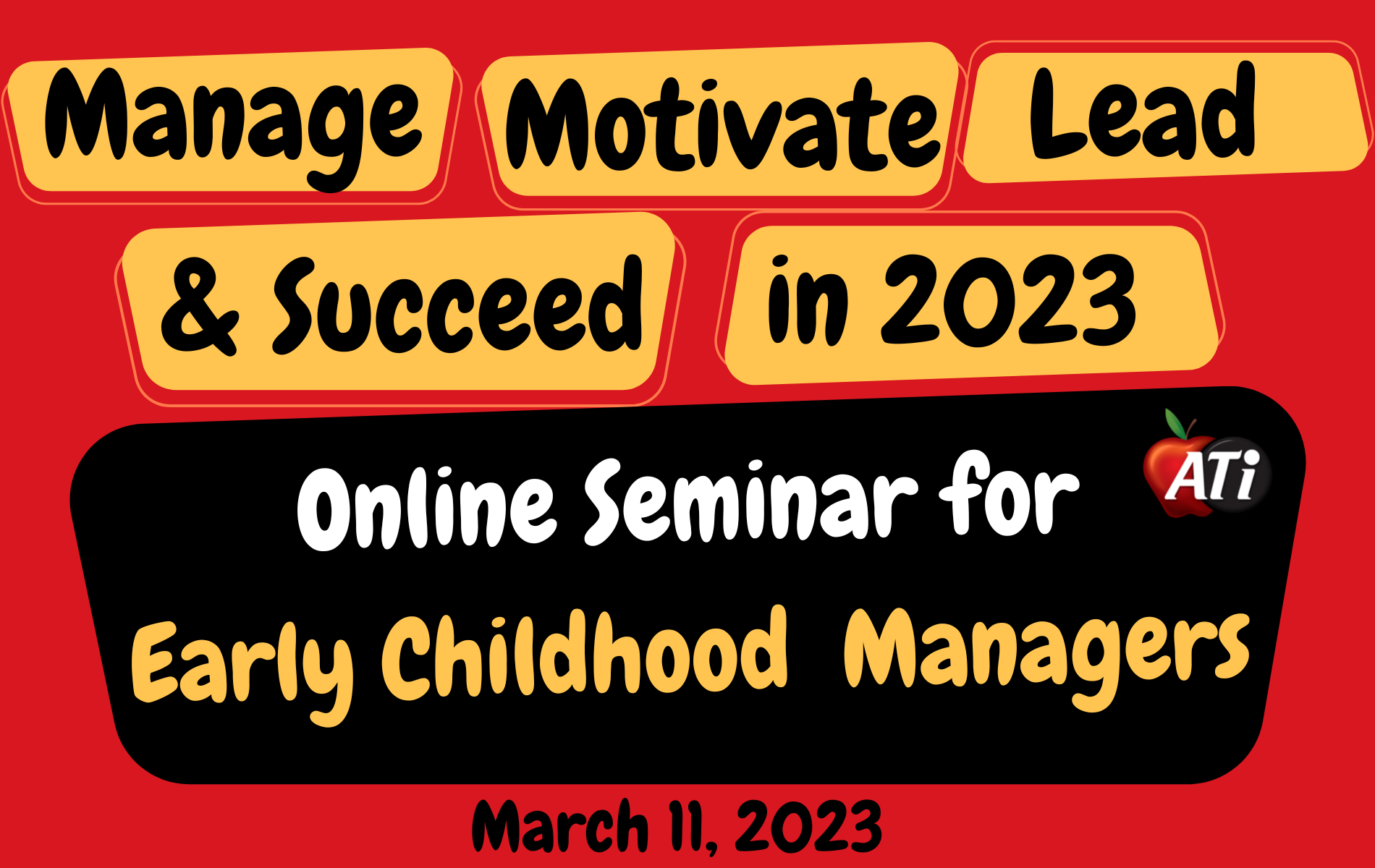 Image for Manage, Motivate, Lead & Succeed Child Care Managers Seminar - Online