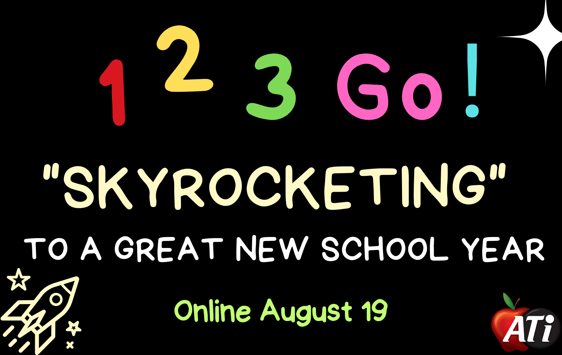 ATI's graphic Hand in Hand for Children Online Image for 1 2 3 SkyRocketing to a Great New School Year - Online