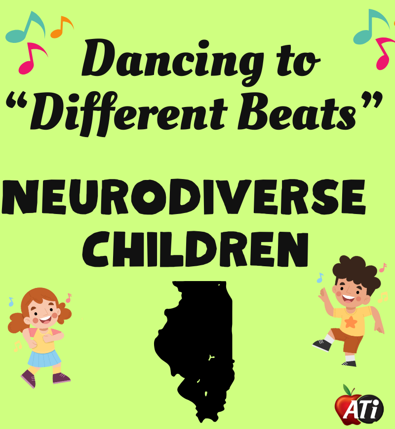 ATI's graphic for "Dancing to Different Beats" Neurodiverse - Chicago Image for "Dancing to Different Beats" Neurodiverse - Chicago