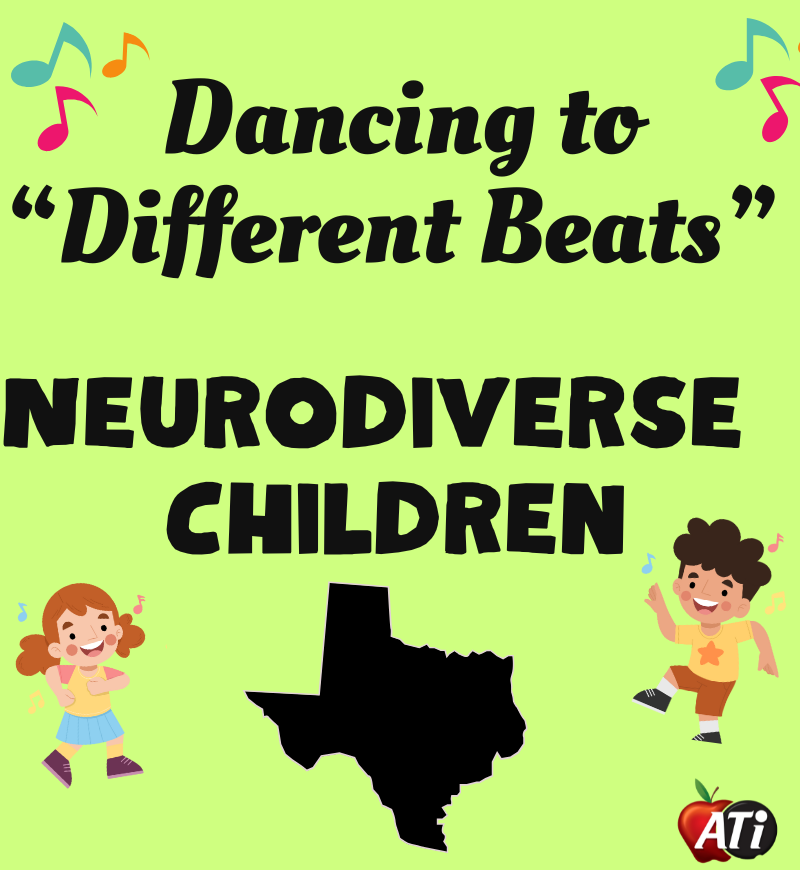 ATI's graphic for "Dancing to Different Beats" Neurodiverse - San Antonio Image for "Dancing to Different Beats" Neurodiverse - San Antonio